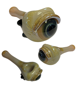 6" Vagabond Glass Eye Spoon Pipe