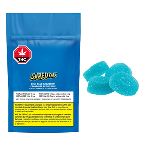Shred'ems SOUR BLUE RAZZBERRY Indica - 4pk
