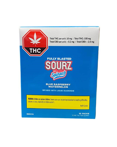 Spinach Sourz Fully Blasted RASPBERRY WATERMELON Indica - 10 Pk