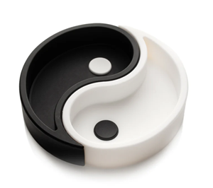 Lit Silicone "Yin-Yang" Ashtray